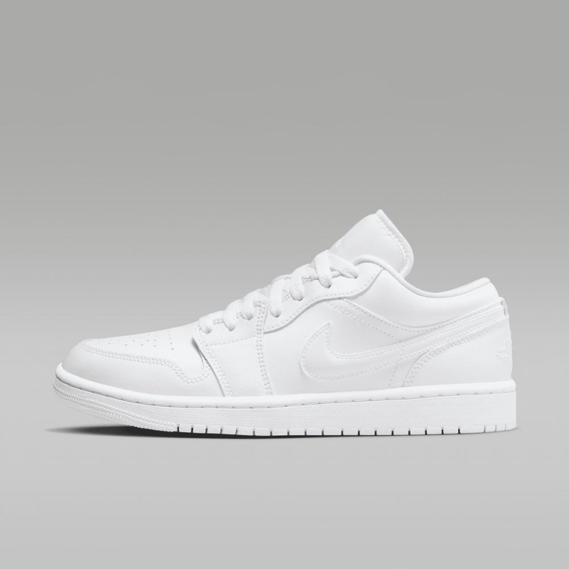 Nike Air Jordan 1 Low Mens Shoes White | 154328-TEP