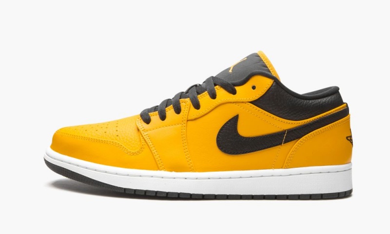 Nike Air Jordan 1 Low \'University Gold / Black\' Mens Shoes Gold / Black / White | 976481-XQO