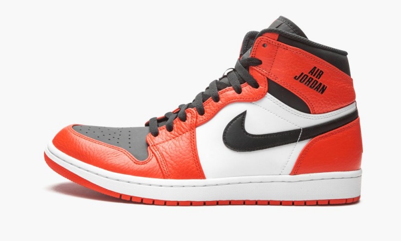 Nike Air Jordan 1 Retro High Mens Shoes Orange / Black | 279134-FZE