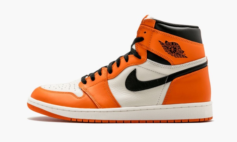 Nike Air Jordan 1 Retro High OG \'Reverse Shattered Backboard\' Mens Shoes Orange / Black | 182360-GXF