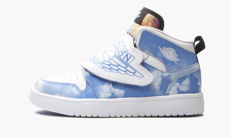 Nike Air Jordan 1 Sky Fearless Kids Shoes Blue / White / Black | 930456-LYJ