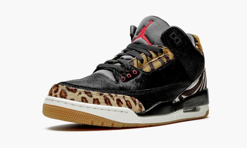 Nike Air Jordan 3 Retro 'Animal Instinct' Mens Shoes Black / Light Brown | 639814-QTN