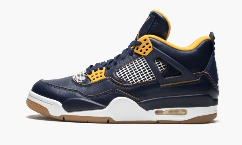 Nike Air Jordan 4 Retro \'Dunk From Above\' Mens Shoes Navy | 213987-BLI