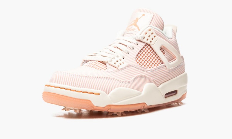 Nike Air Jordan 4 Retro Golf 'Seersucker' Mens Shoes Pink | 167490-SUG