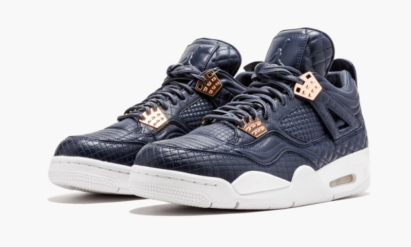 Nike Air Jordan 4 Retro Premium 'Obsidian' Mens Shoes Obsidian | 891643-NPQ