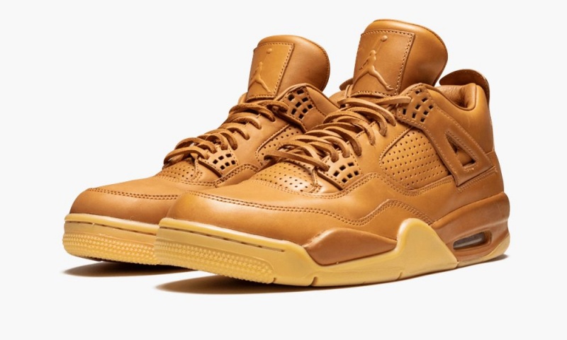 Nike Air Jordan 4 Retro Premium 'Pinnacle' Mens Shoes Yellow | 742619-NCW