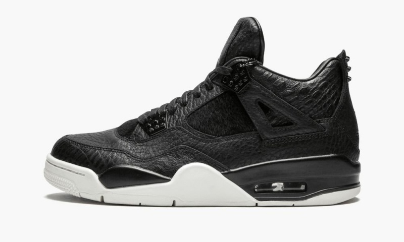 Nike Air Jordan 4 Retro Premium \'Pinnacle\' Mens Shoes Black | 358026-DXI