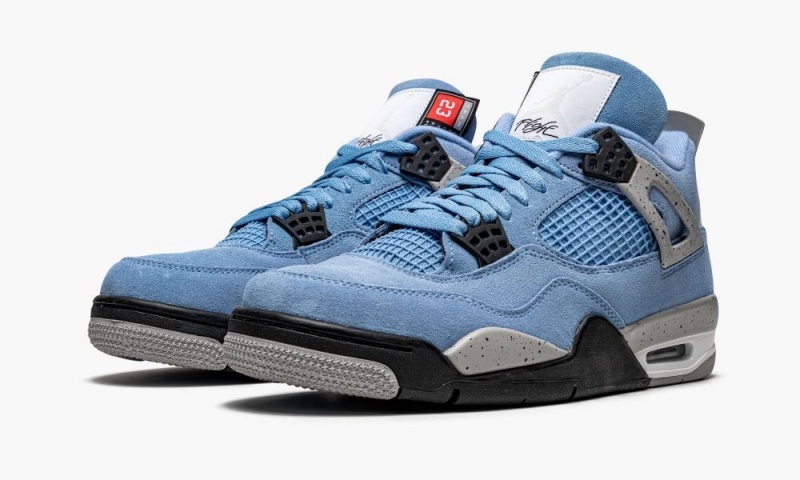 Nike Air Jordan 4 Retro 'University Blue' Mens Shoes Blue / Grey | 537246-DLJ