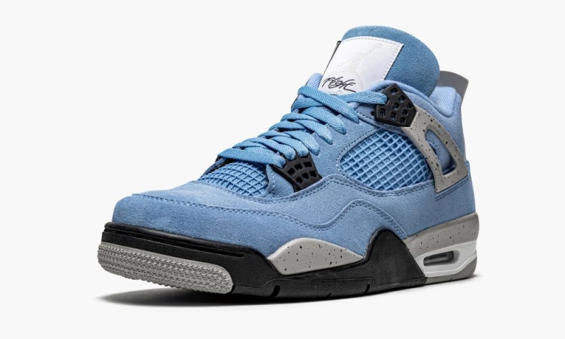 Nike Air Jordan 4 Retro 'University Blue' Mens Shoes Blue / Grey | 537246-DLJ