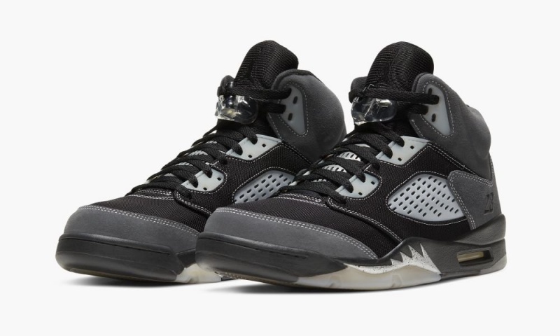 Nike Air Jordan 5 Retro 'Anthracite' Mens Shoes Dark Grey / Grey | 427019-UIH