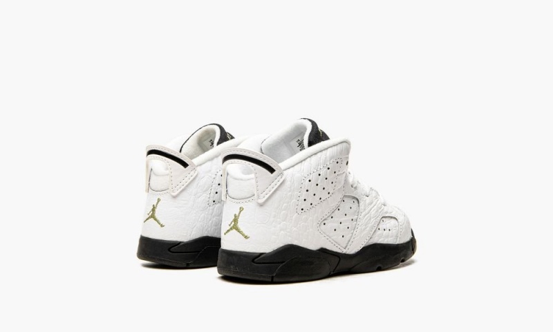 Nike Air Jordan 6 Premium 'MOTORSPORT' Kids Shoes White / Black | 612785-OSY