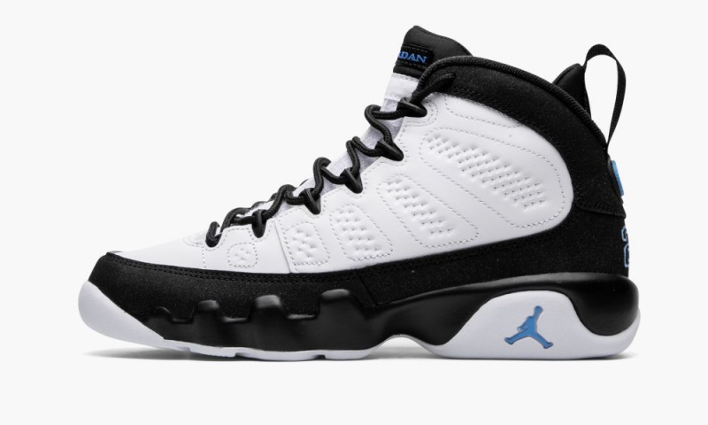 Nike Air Jordan 9 Retro GS \'University Blue\' Kids Shoes White / Blue / Black | 596071-ZRU