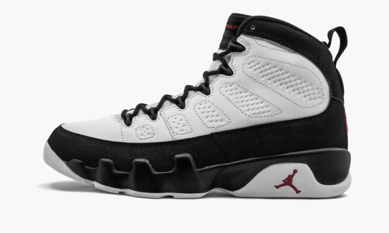 Nike Air Jordan 9 Retro \'White Black Red 2016 Release\' Mens Shoes White / Red / Black | 972840-QYM