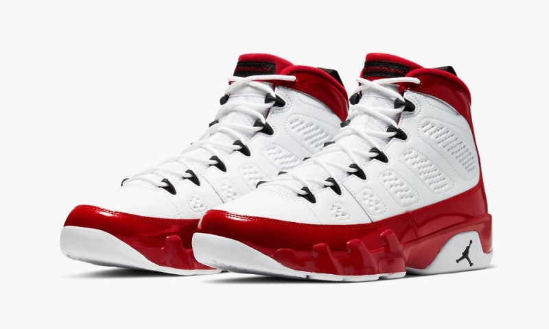 Nike Air Jordan 9 'White/Red/Black' Mens Shoes White / Black / Red | 371842-CUJ