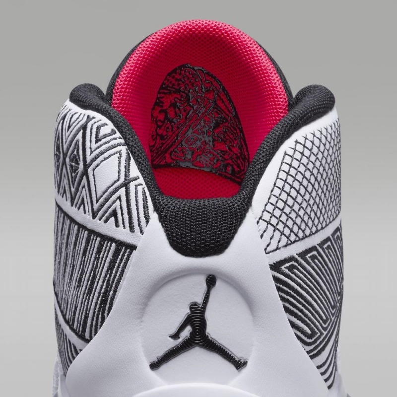 Nike Air Jordan XXXVIII Kids Shoes White / Black / Red | 261579-UIE