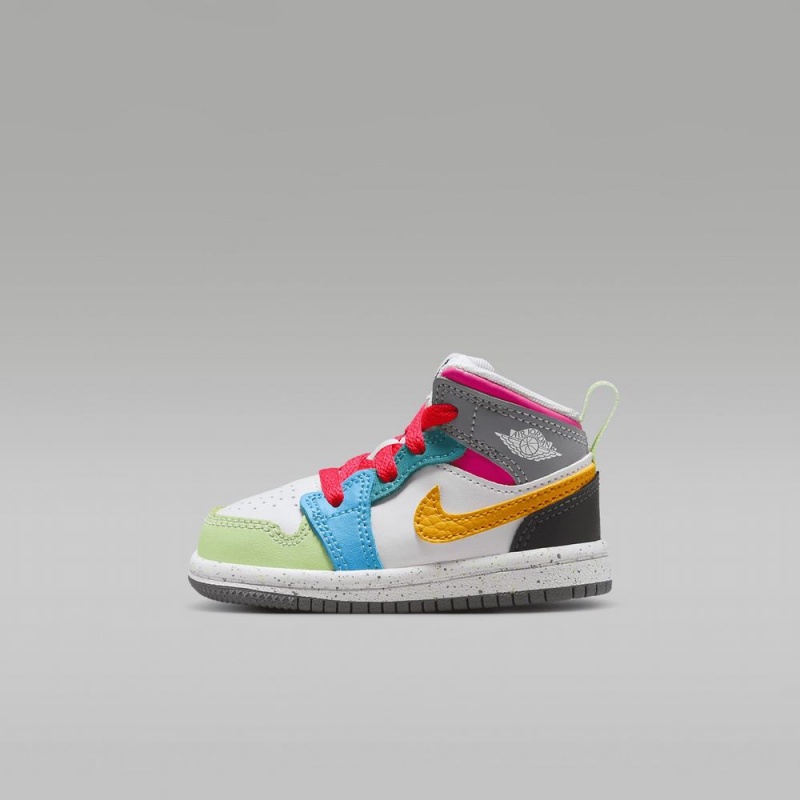 Nike Jordan 1 Mid SE Kids Shoes Multicolor | 275439-XAD