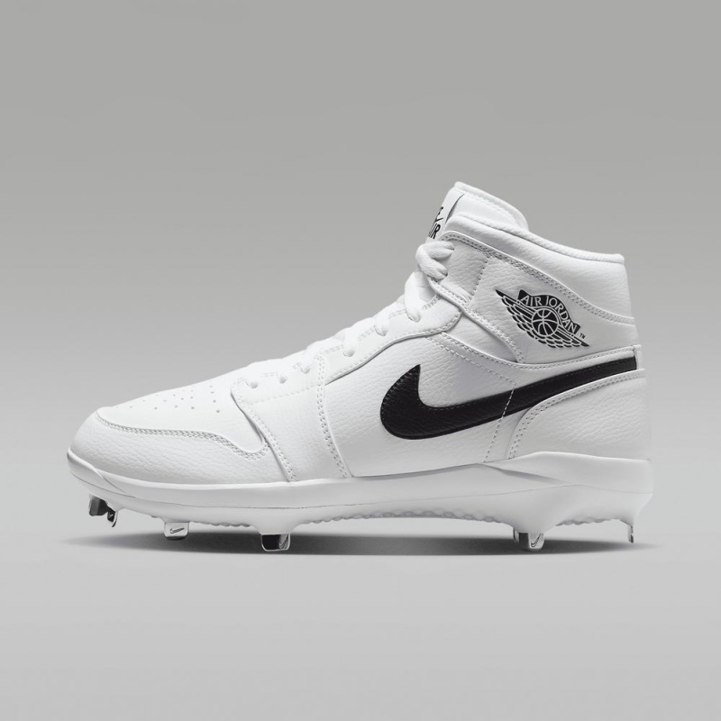 Nike Jordan 1 Retro Metal Mens Shoes White / Black | 274693-CEB