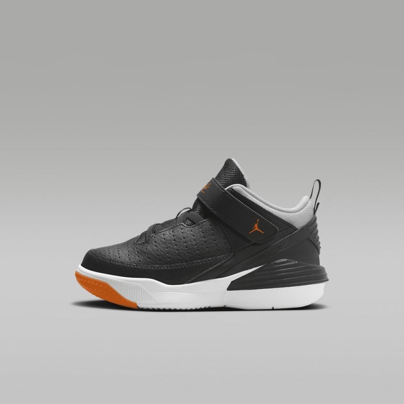 Nike Jordan Max Aura 5 Kids Shoes Black / Grey / White / Orange | 896425-XAY