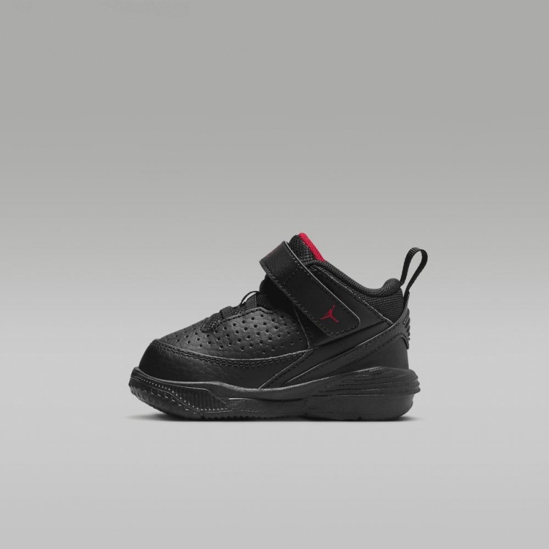 Nike Jordan Max Aura 5 Kids Shoes Black / Red | 792854-UAH