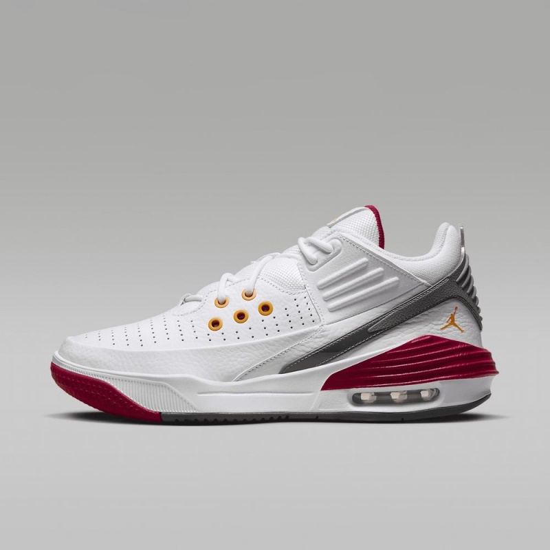 Nike Jordan Max Aura 5 Mens Shoes White / Red / Deep Grey / Orange | 547391-HMS