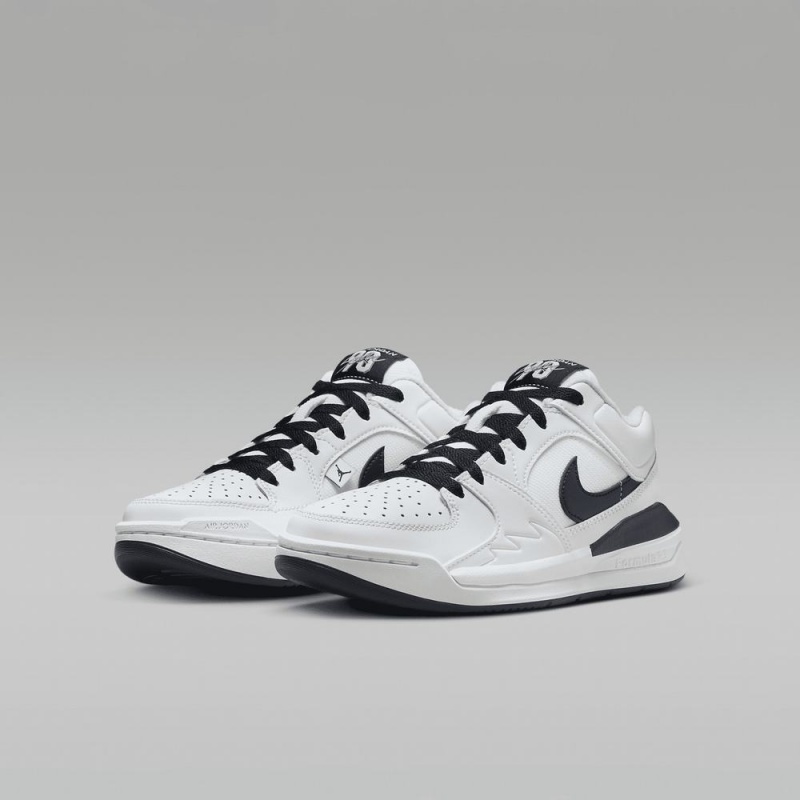 Nike Jordan Stadium 90 Kids Shoes White / Black | 602347-XIF