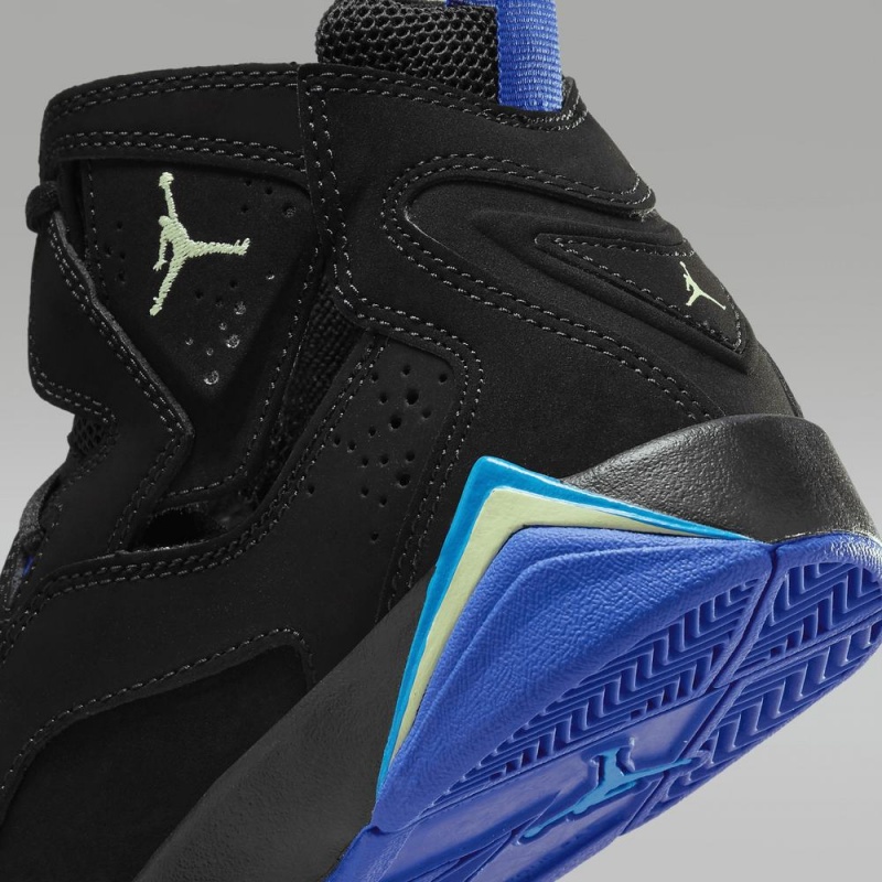 Nike Jordan True Flight Kids Shoes Black / Blue | 830247-ZEV