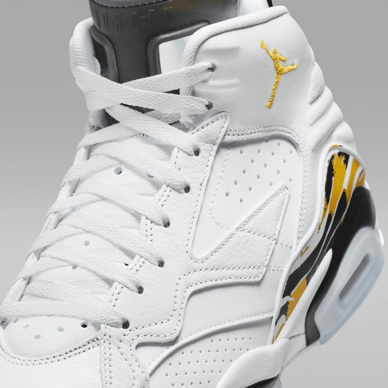 Nike Jumpman MVP Mens Shoes White / Black / Yellow | 342570-APY