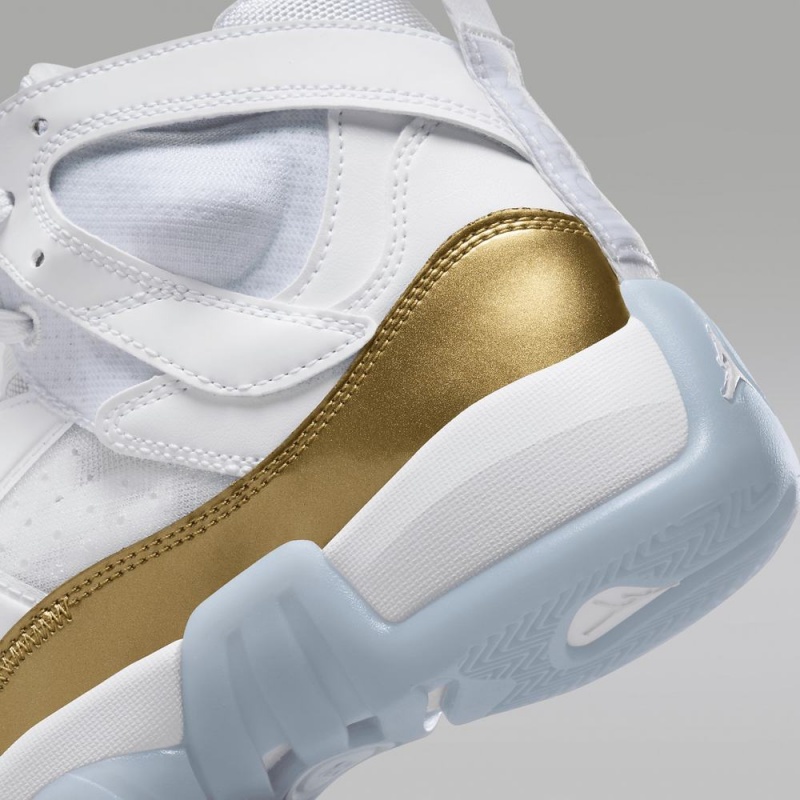 Nike Jumpman Two Trey Womens Shoes White / Metal Gold | 349085-KBM